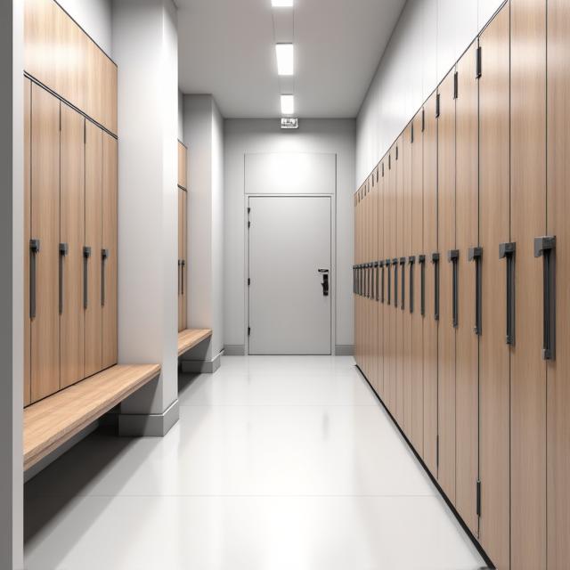 Clean and modern locker room facilities