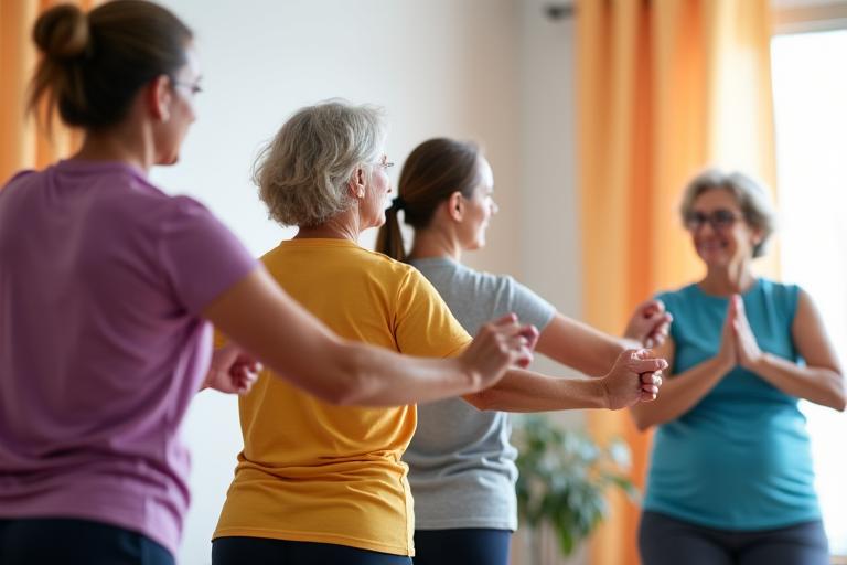 Active aging and senior fitness classes